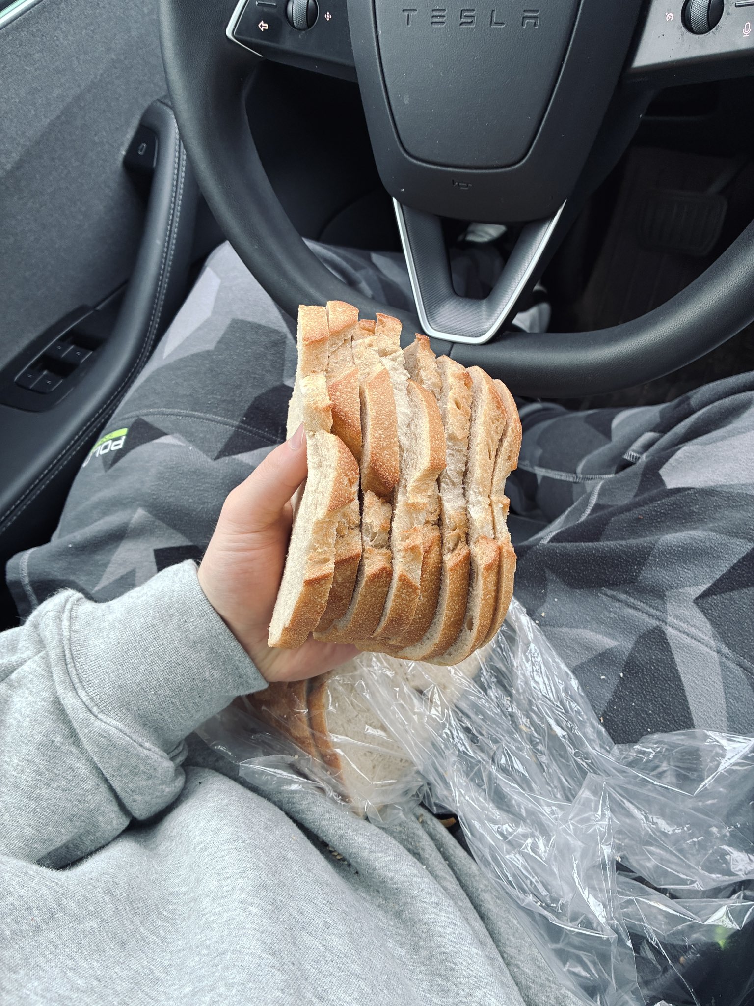 I got bread now.