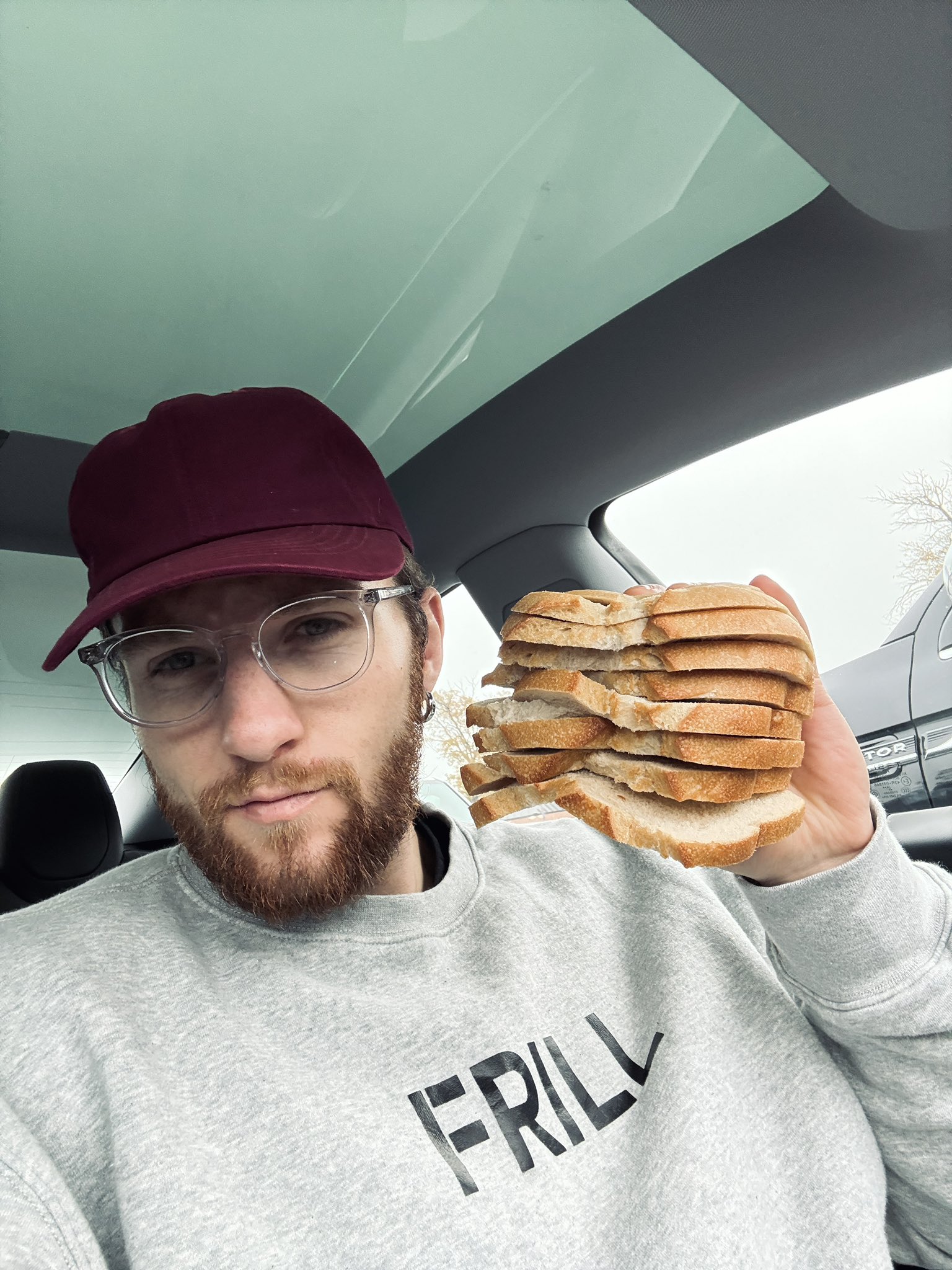 I got bread now.